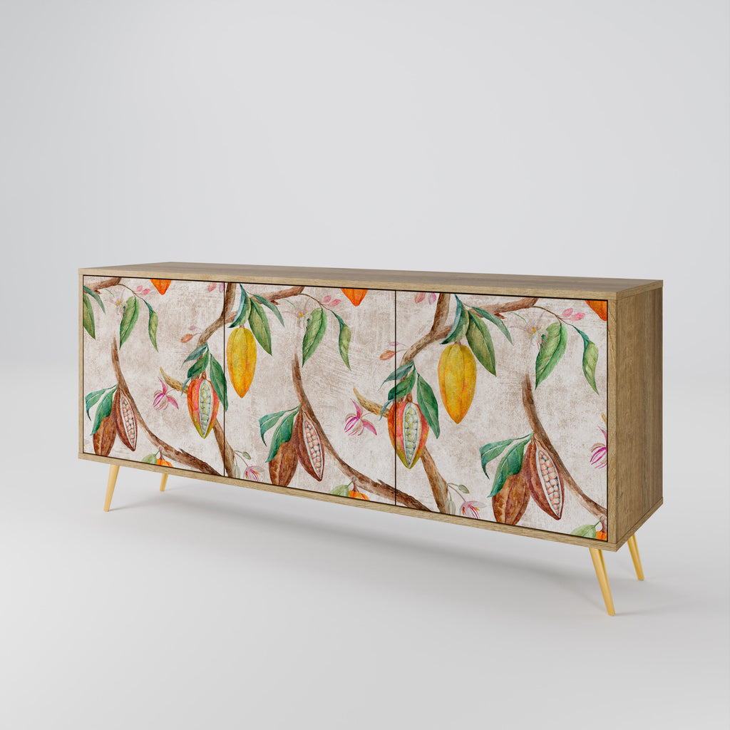 COCOA FRUITS 3-türiges Sideboard in Eichenoptik