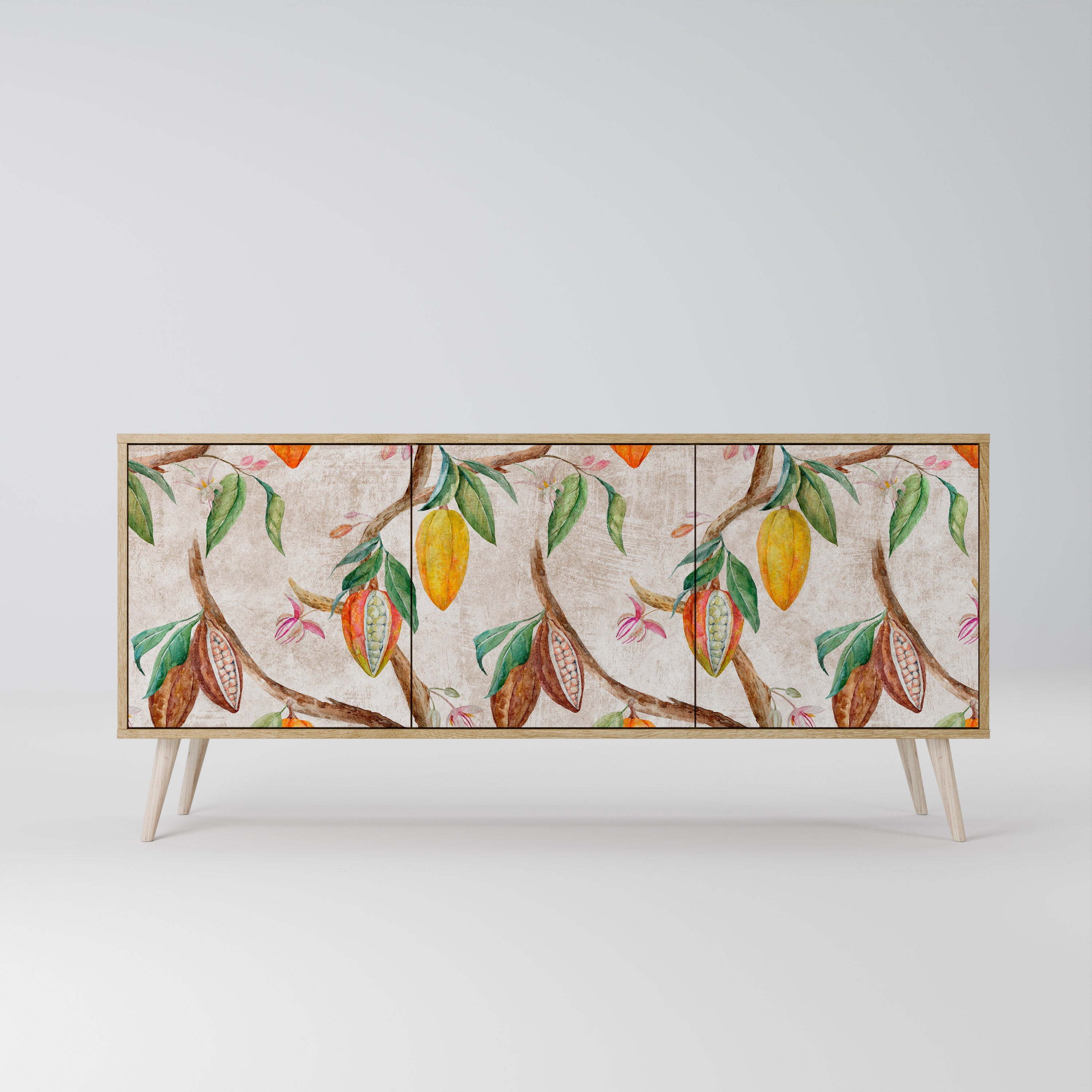 COCOA FRUITS 3-türiges Sideboard in Eichenoptik