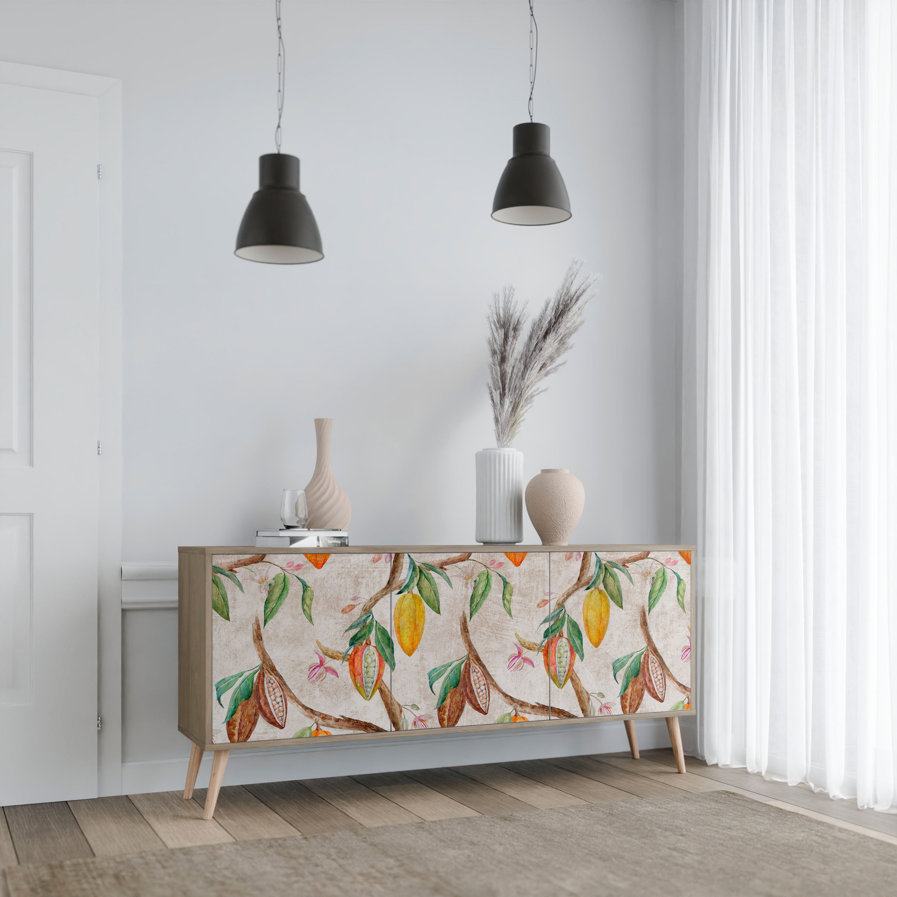 COCOA FRUITS 3-türiges Sideboard in Eichenoptik