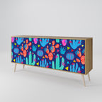 CACTUS VIBES Sideboard mit 3 Türen in Eiche-Optik