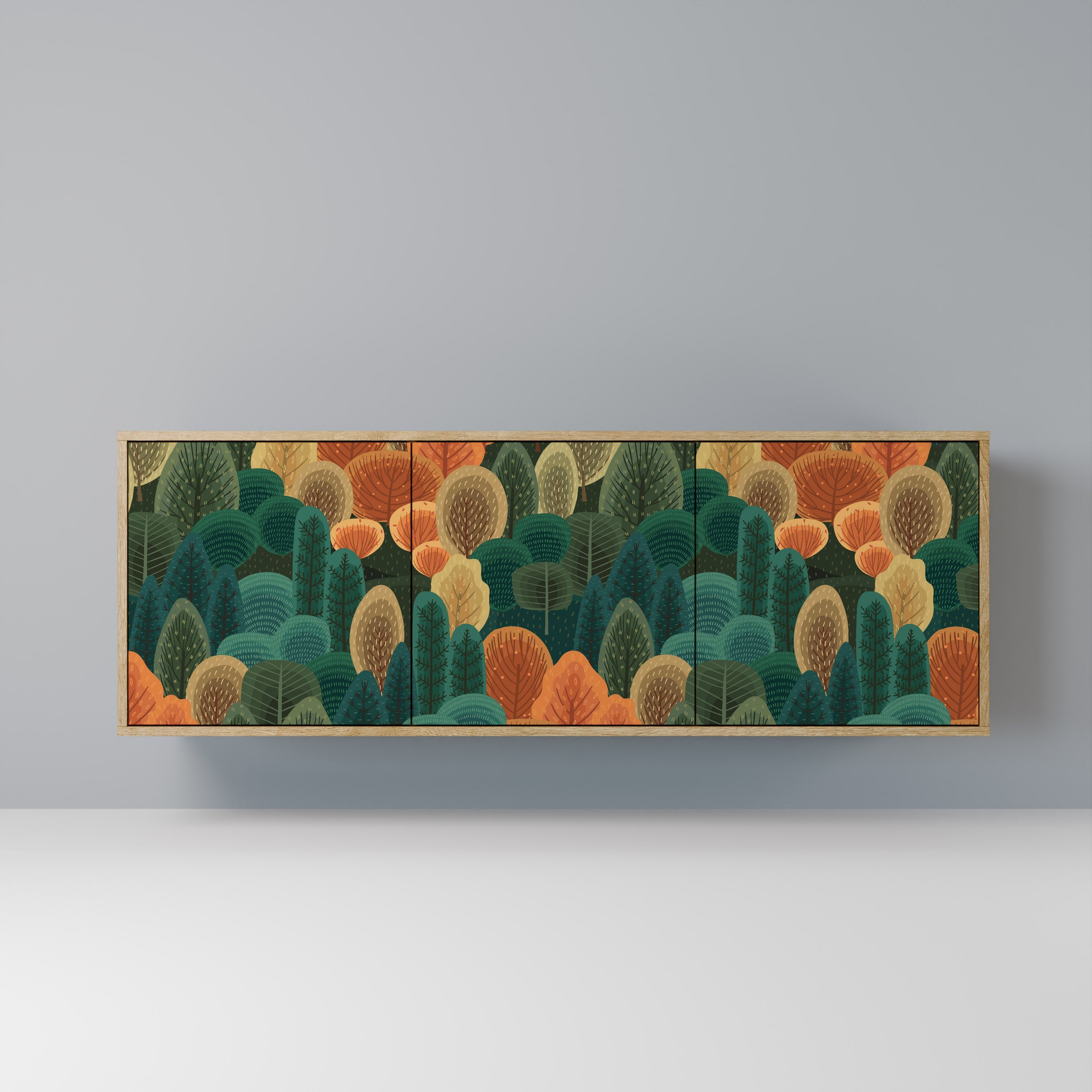 AUTUMN KALEIDOSKOP 3-türiges Sideboard in Eichenoptik
