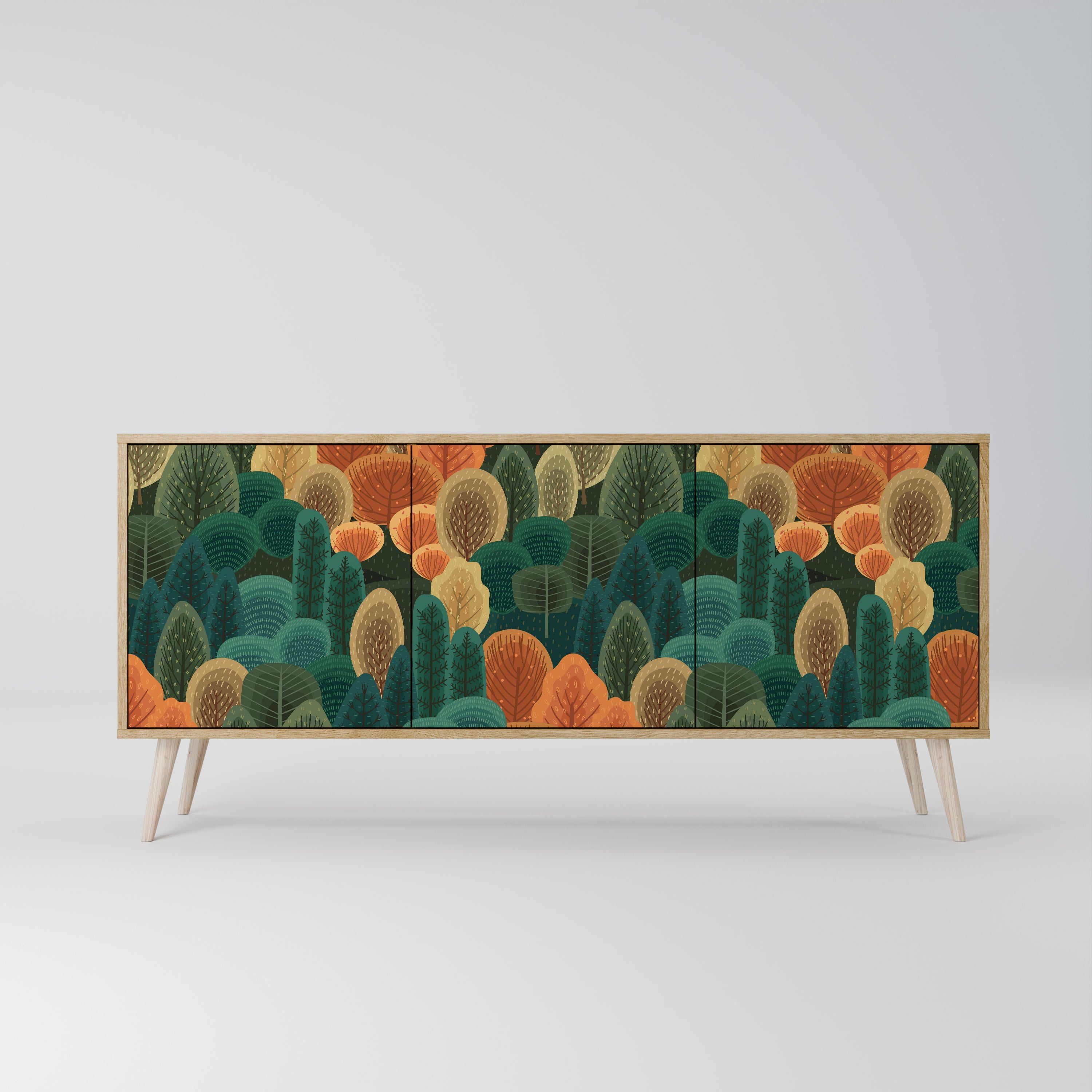 AUTUMN KALEIDOSKOP 3-türiges Sideboard in Eichenoptik