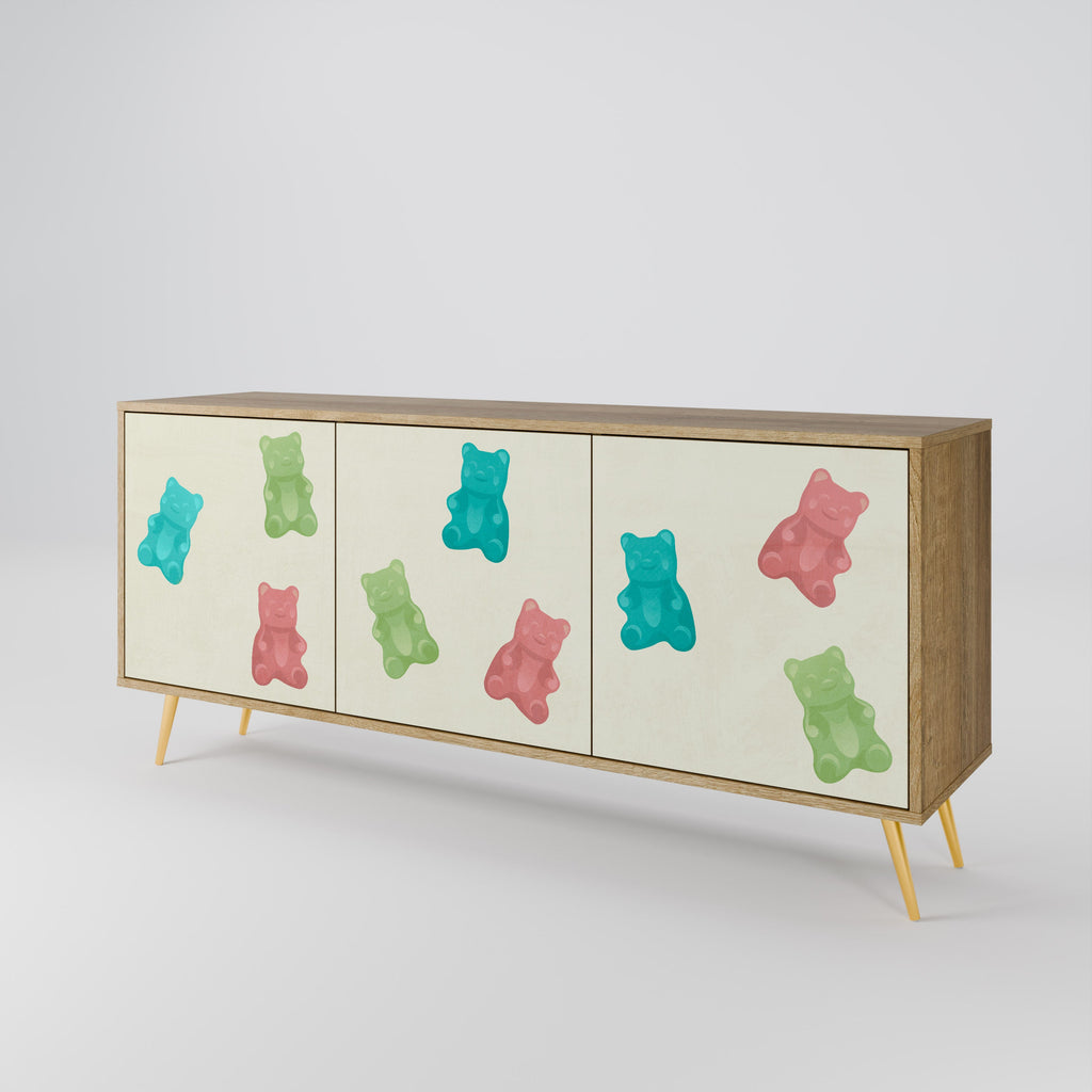 GUMMY BEARS 3-türiges Sideboard in Eichenoptik
