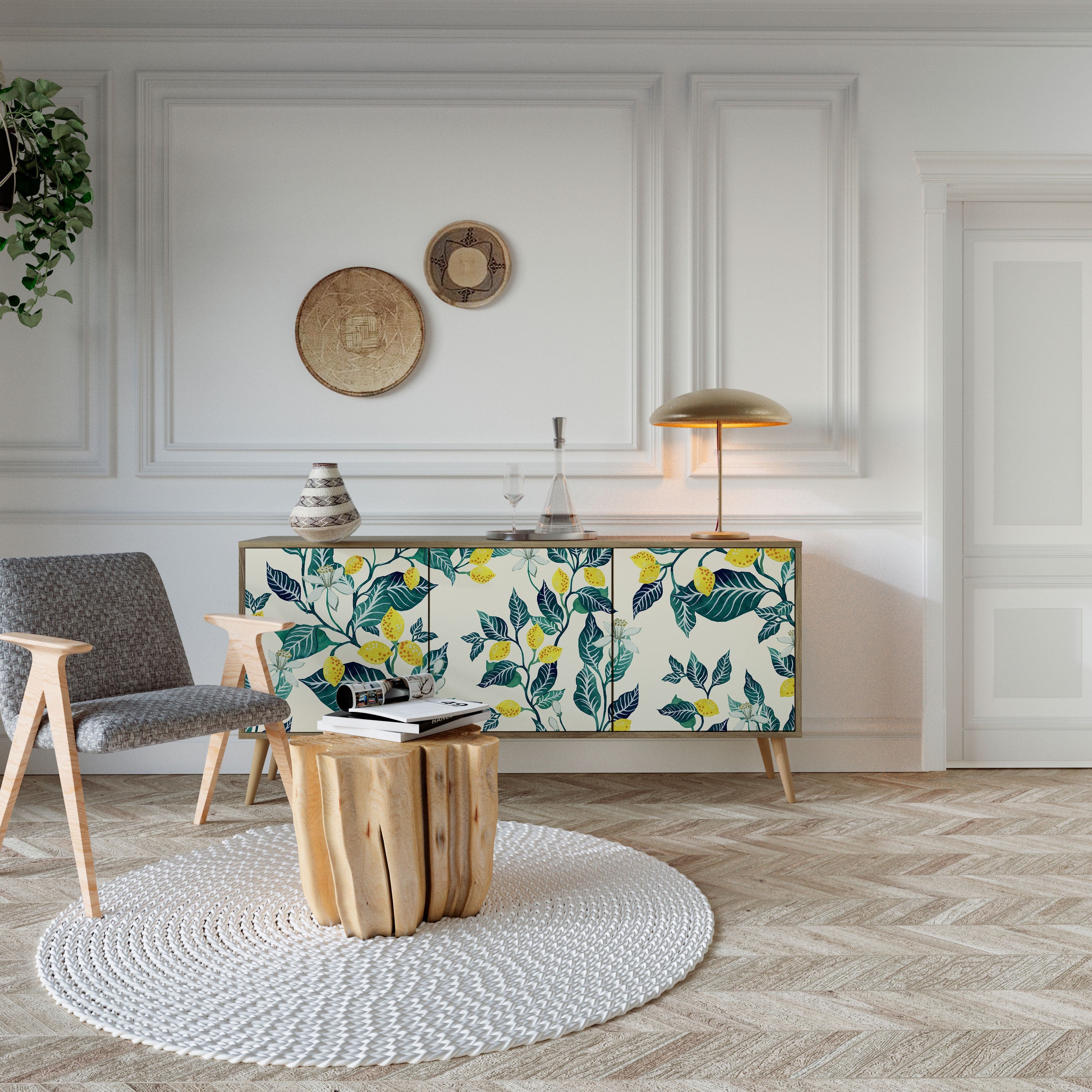 LEMON TREE 3-türiges Sideboard in Eichenoptik