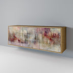 VEILED SUMMIT 3-Door Sideboard in Oak Effect