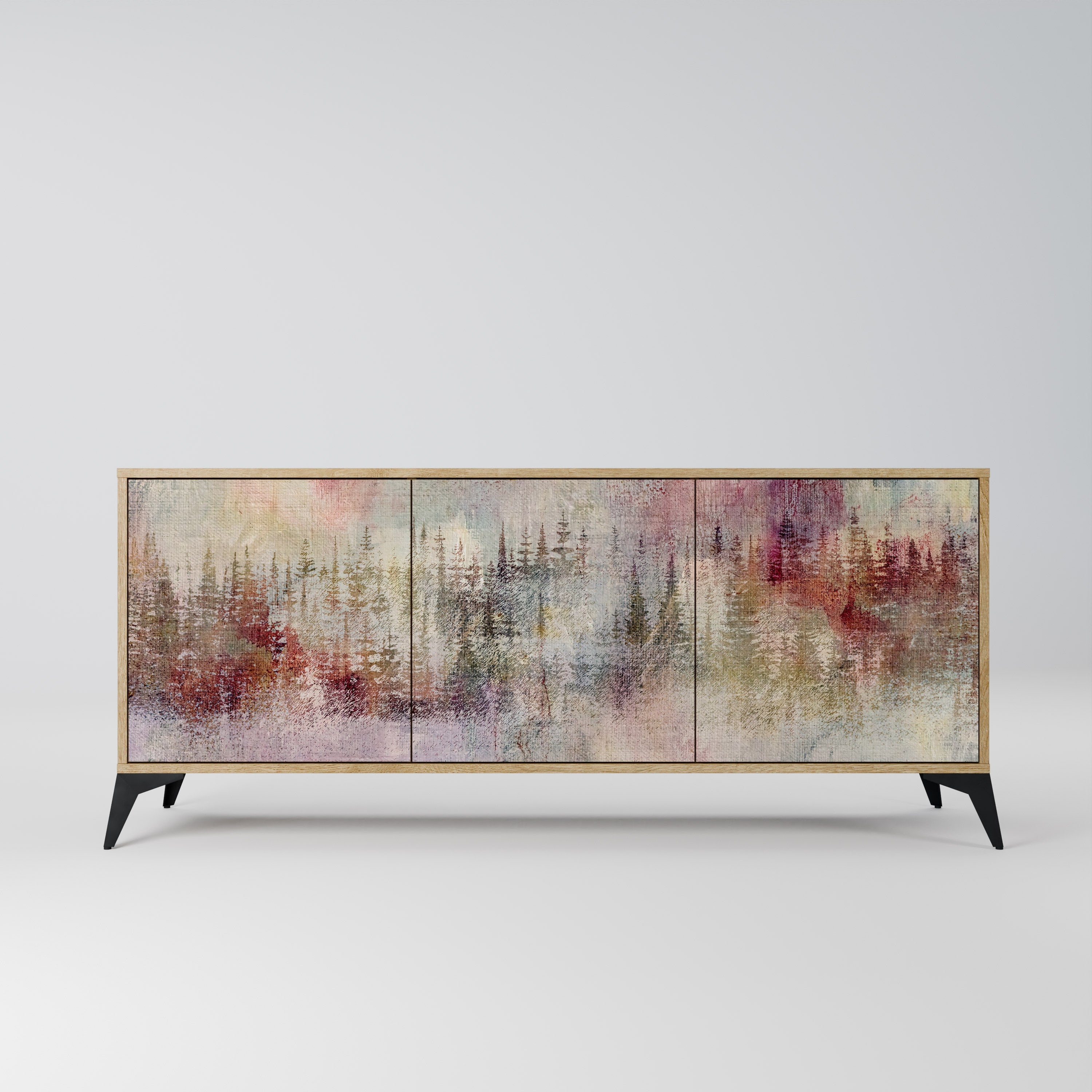 VEILED SUMMIT 3-türiges Sideboard in Eichenoptik