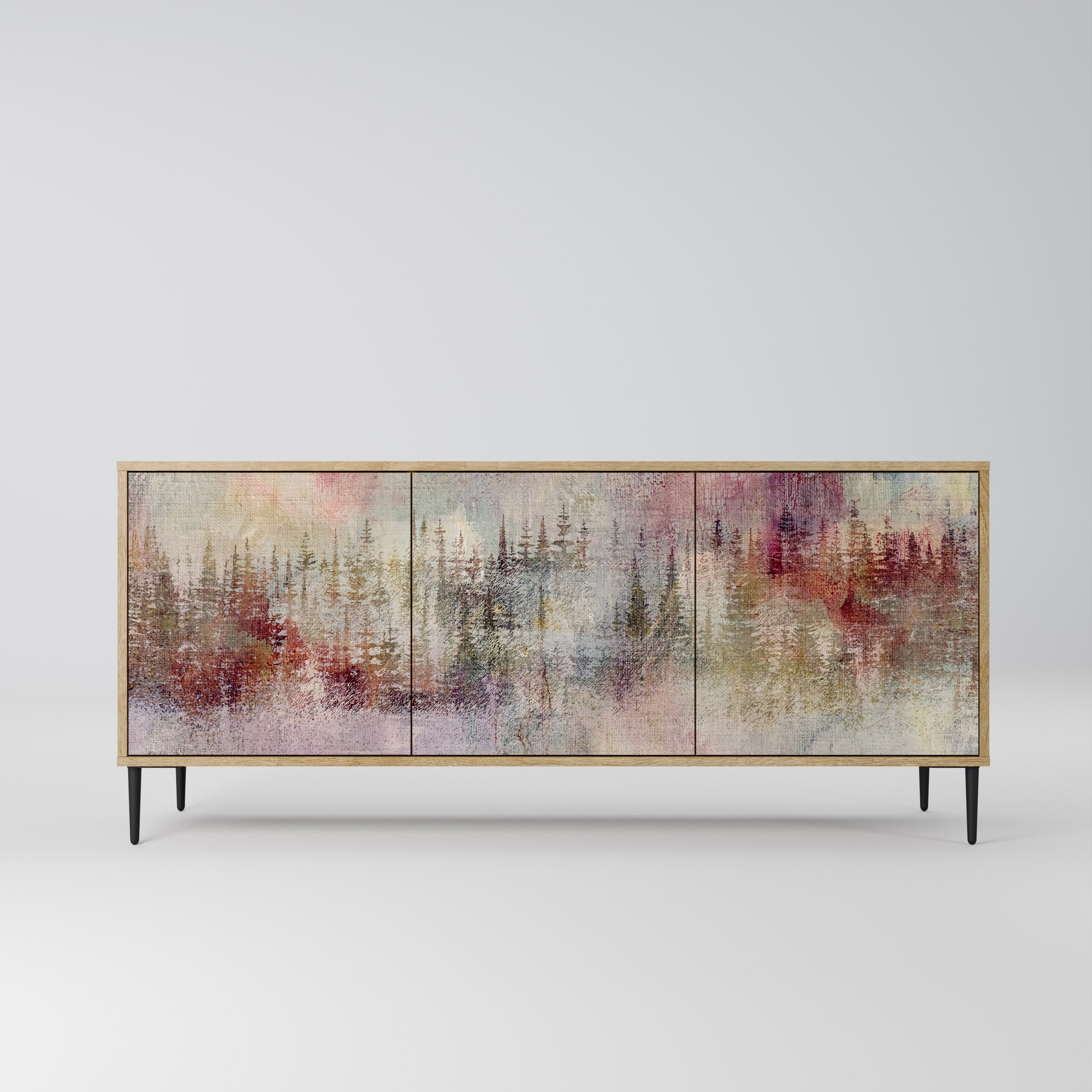 VEILED SUMMIT 3-türiges Sideboard in Eichenoptik