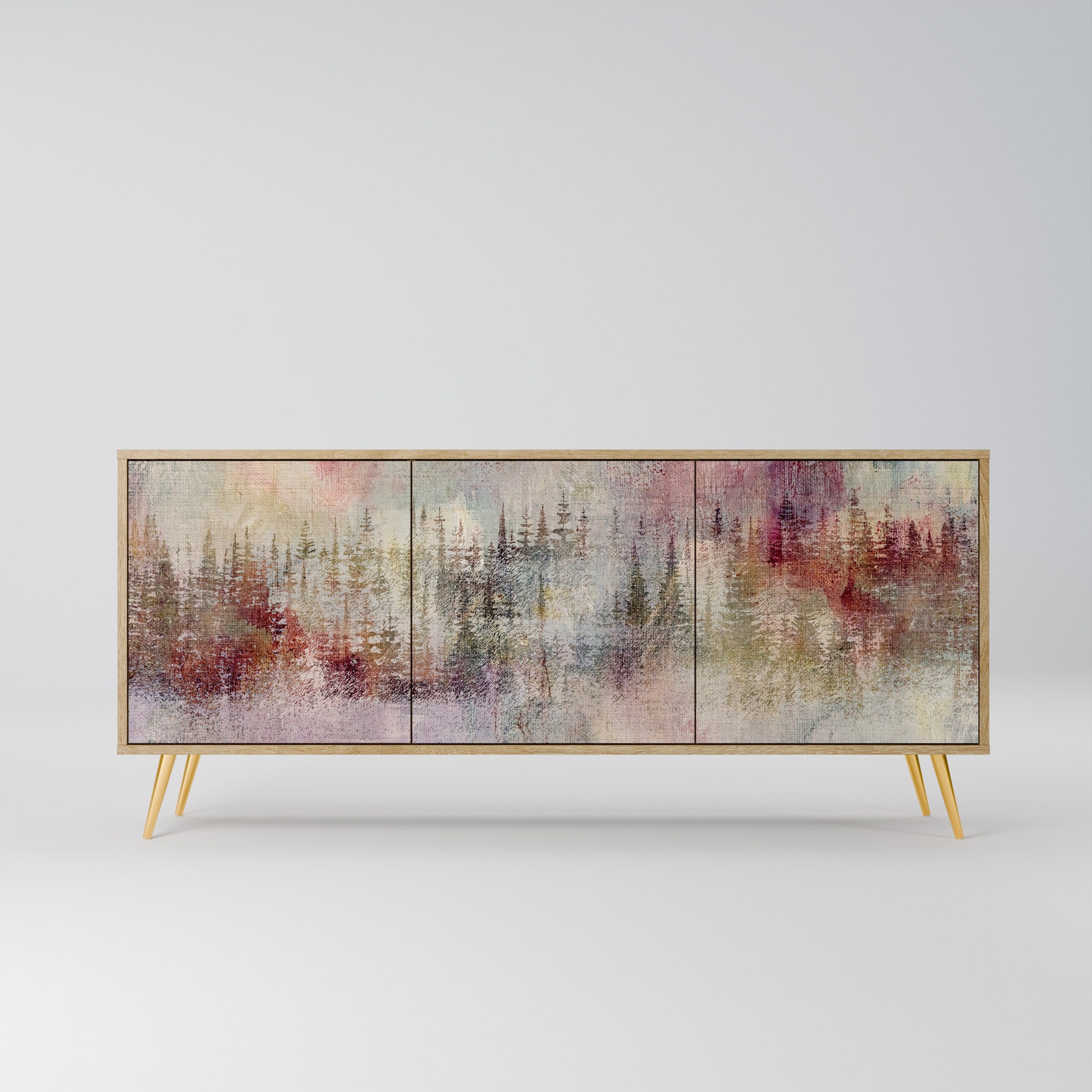 VEILED SUMMIT 3-türiges Sideboard in Eichenoptik
