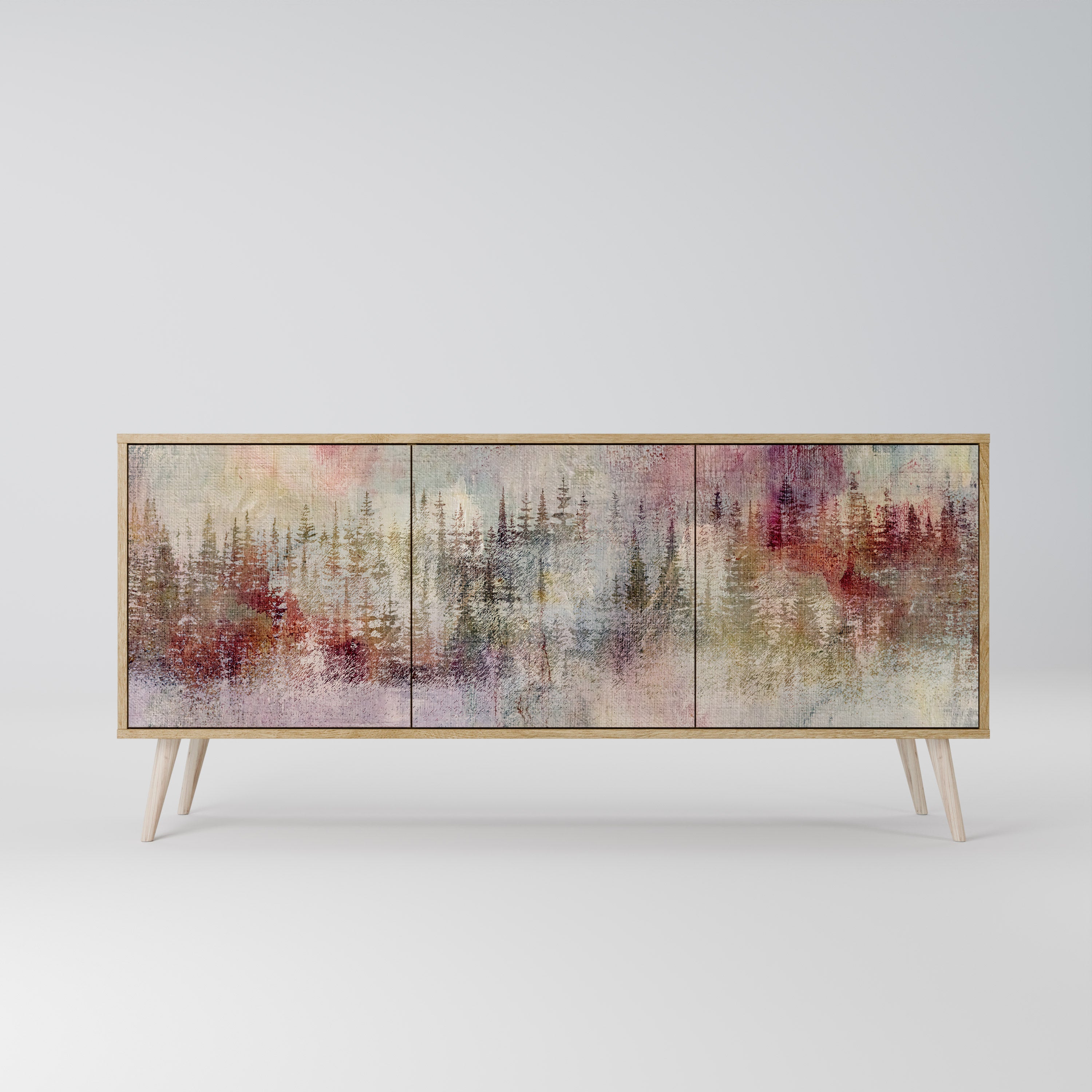 VEILED SUMMIT 3-türiges Sideboard in Eichenoptik
