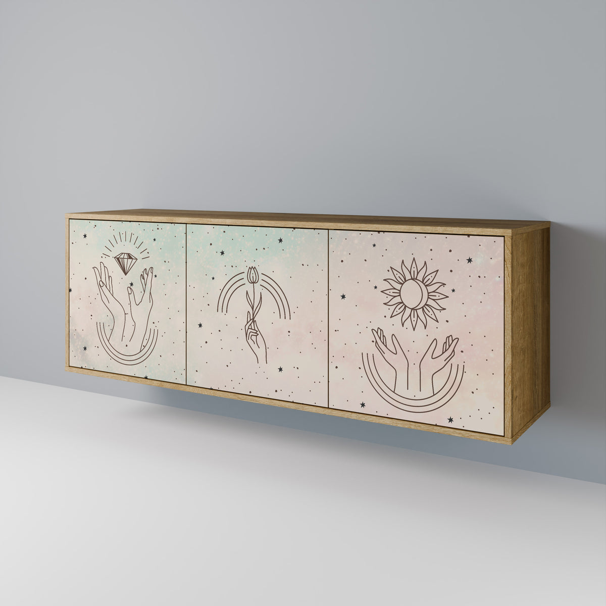 DELICATE BEAUTY 3-türiges Sideboard
