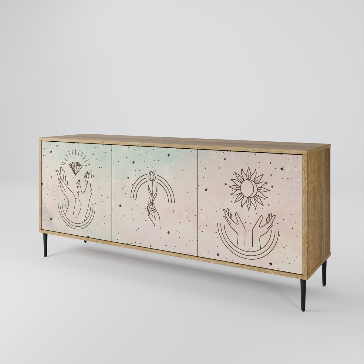 DELICATE BEAUTY 3-türiges Sideboard