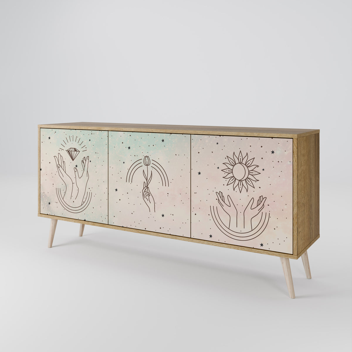 DELICATE BEAUTY 3-türiges Sideboard