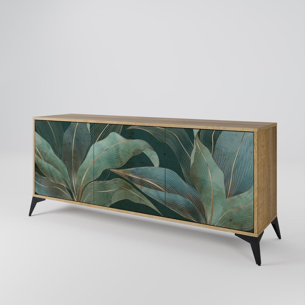 ROYAL GREEN 3-türiges Sideboard in Eichenoptik