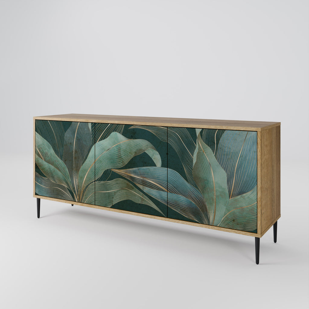ROYAL GREEN 3-türiges Sideboard in Eichenoptik