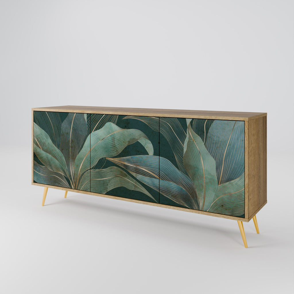 ROYAL GREEN 3-türiges Sideboard in Eichenoptik