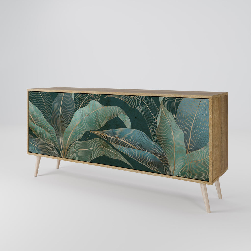 ROYAL GREEN 3-türiges Sideboard in Eichenoptik