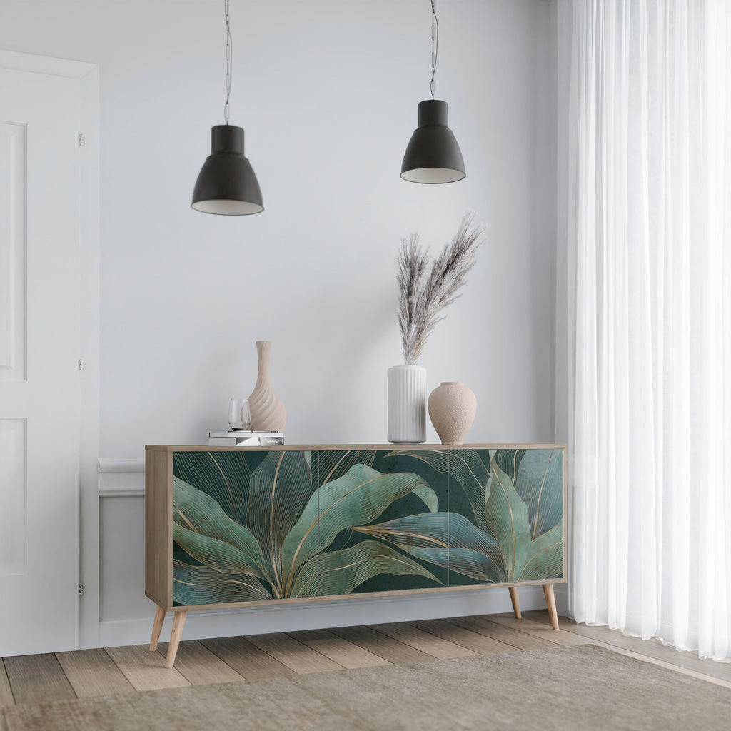 ROYAL GREEN 3-türiges Sideboard in Eichenoptik