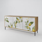 ELEGANT BOTANICS Sideboard mit 3 Türen in Eiche-Optik