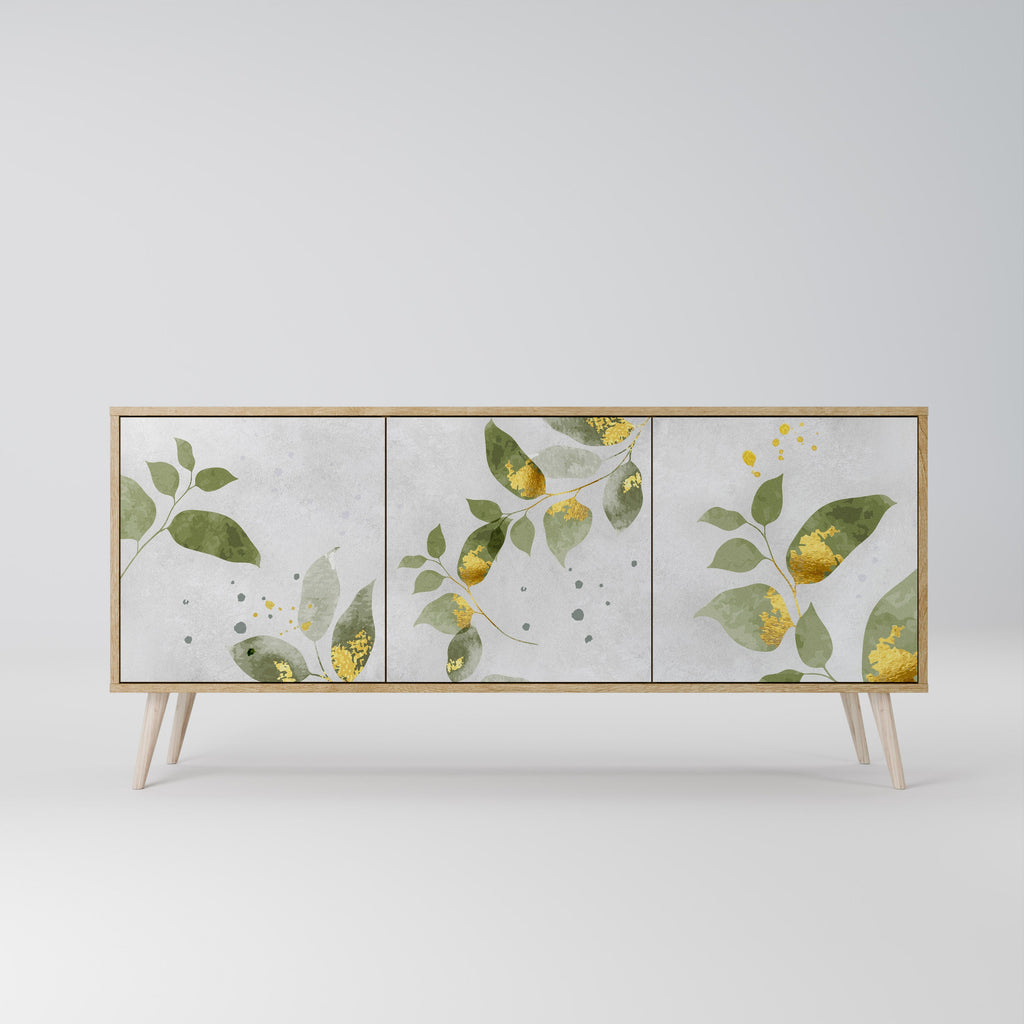 ELEGANT BOTANICS 3-türiges Sideboard in Eichenoptik