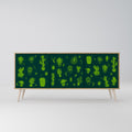 DESERT GREEN Sideboard mit 3 Türen in Eiche-Optik