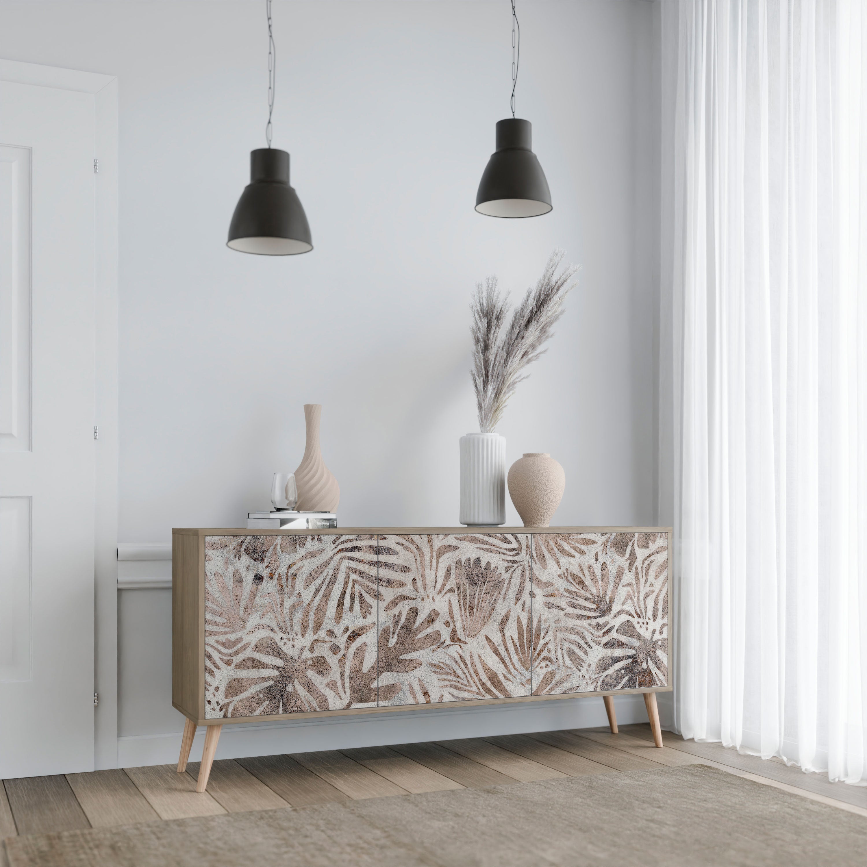 PASSING TIME 3-türiges Sideboard in Eichenoptik