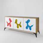 CHILDHOOD MEMORY Sideboard mit 3 Türen in Eiche-Optik