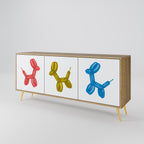 CHILDHOOD MEMORY Sideboard mit 3 Türen in Eiche-Optik