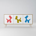CHILDHOOD MEMORY Sideboard mit 3 Türen in Eiche-Optik