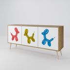 CHILDHOOD MEMORY Sideboard mit 3 Türen in Eiche-Optik