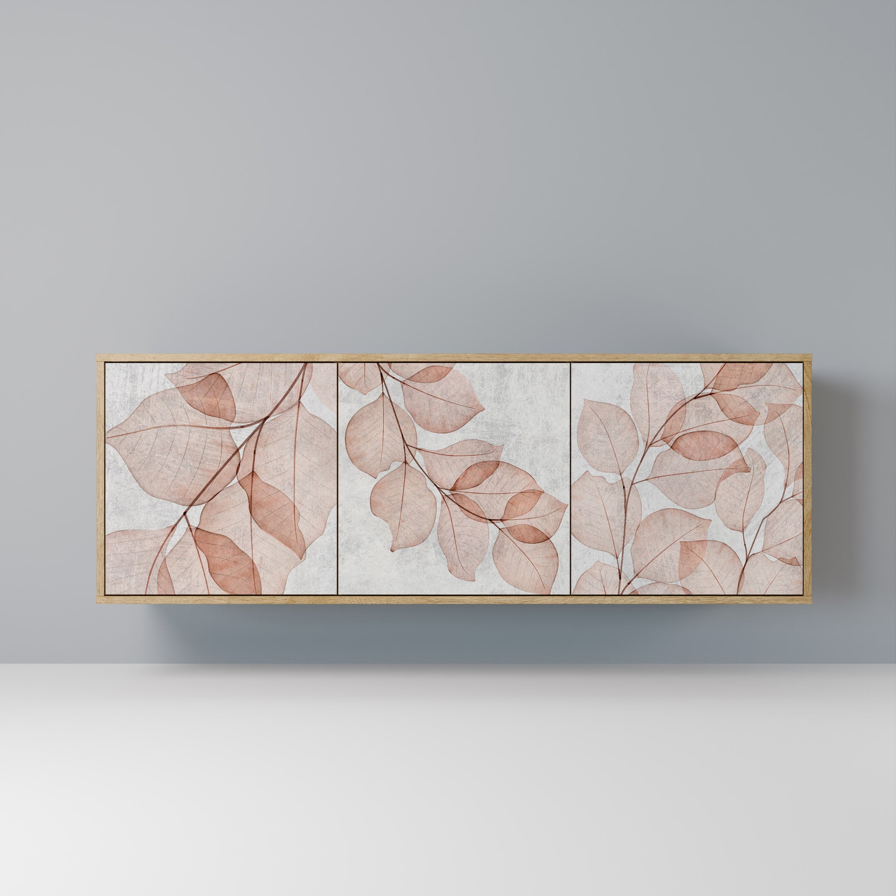AUTUMN FRAGILITY 3-türiges Sideboard in Eichenoptik