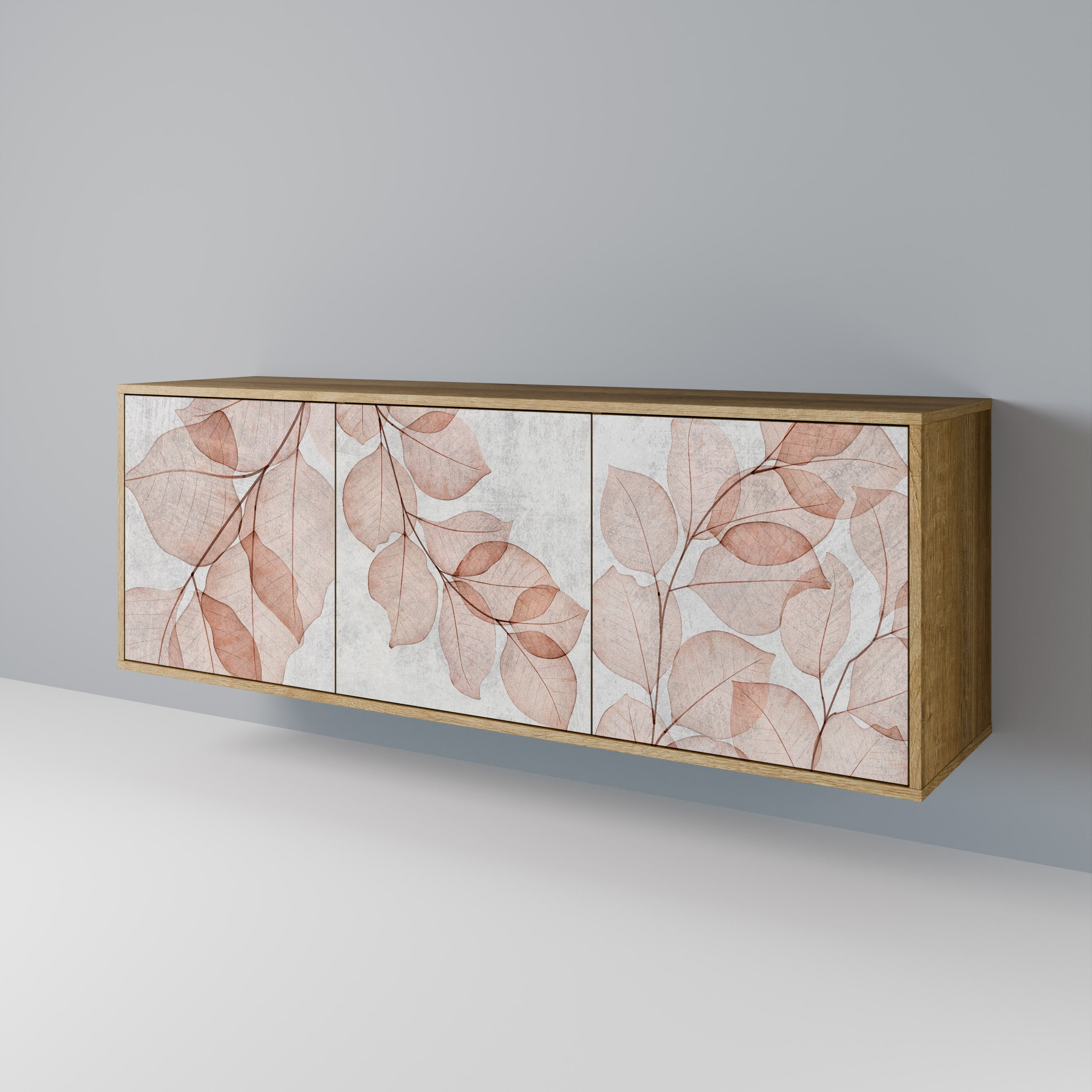 AUTUMN FRAGILITY 3-türiges Sideboard in Eichenoptik