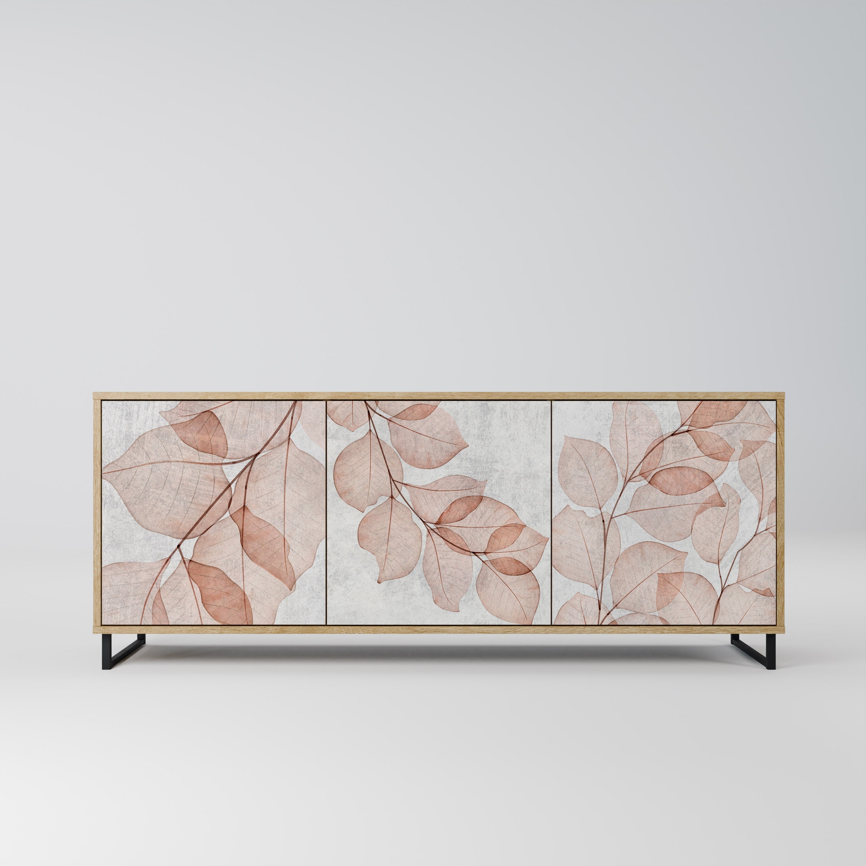 AUTUMN FRAGILITY 3-türiges Sideboard in Eichenoptik