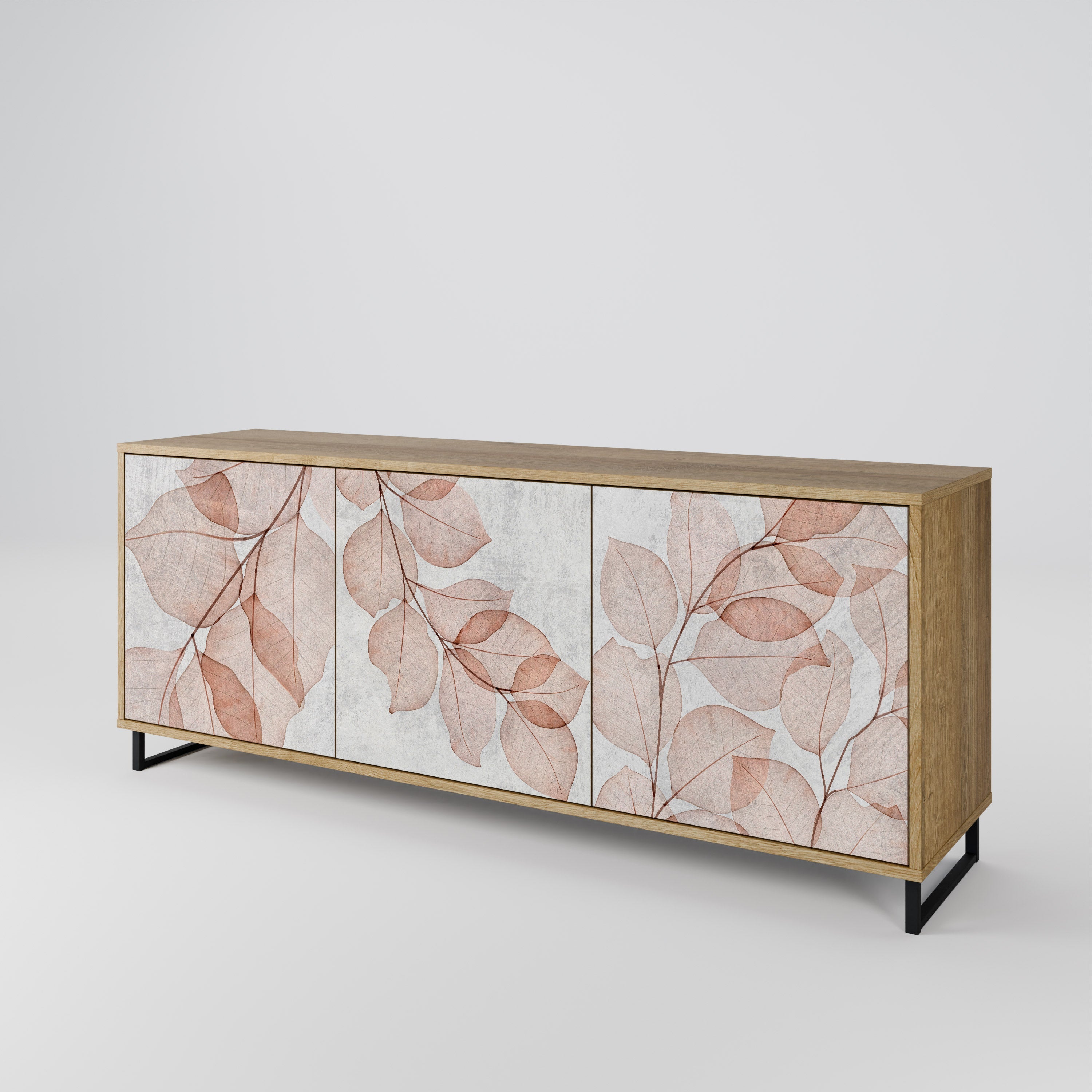 AUTUMN FRAGILITY 3-türiges Sideboard in Eichenoptik