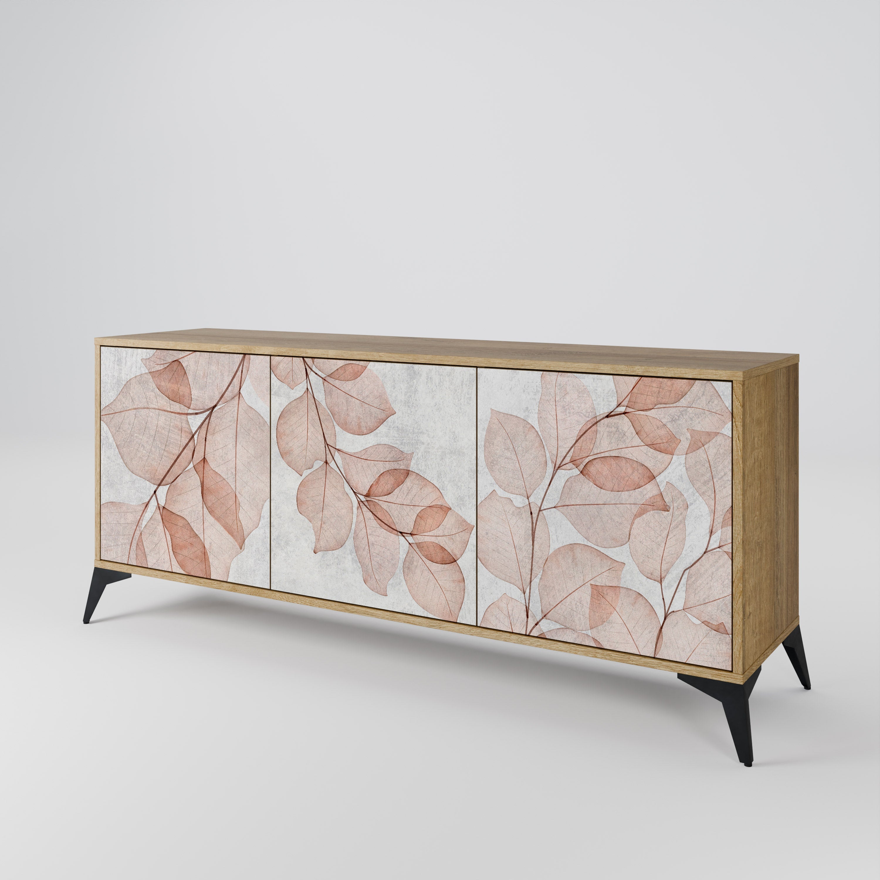 AUTUMN FRAGILITY 3-türiges Sideboard in Eichenoptik