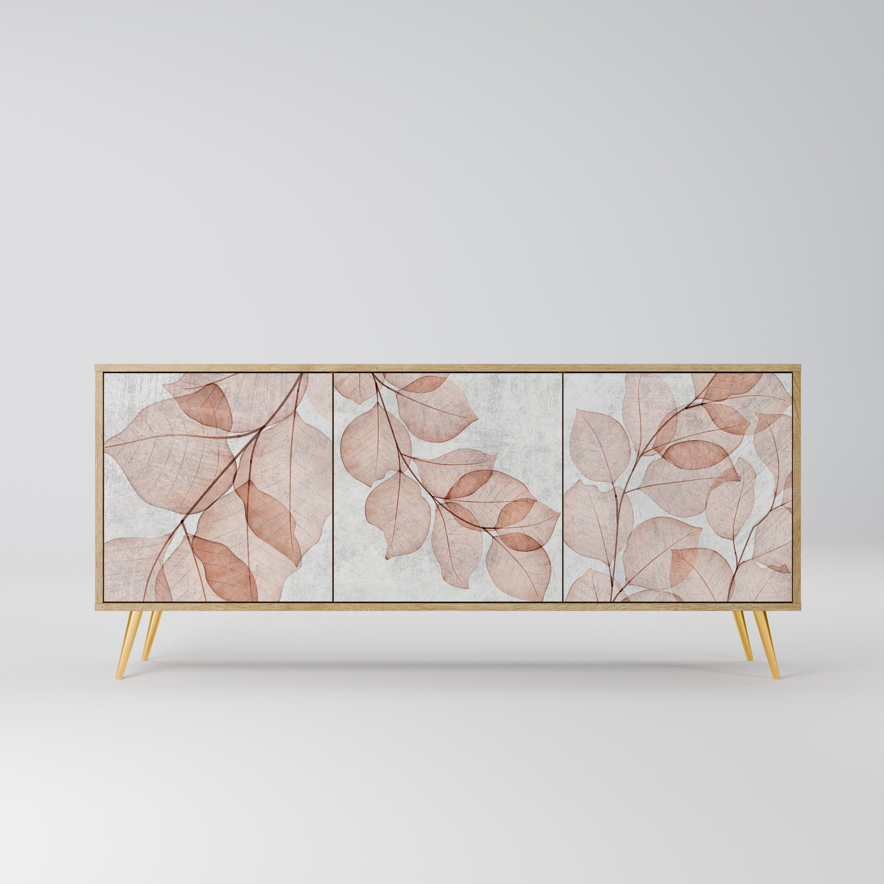AUTUMN FRAGILITY 3-türiges Sideboard in Eichenoptik