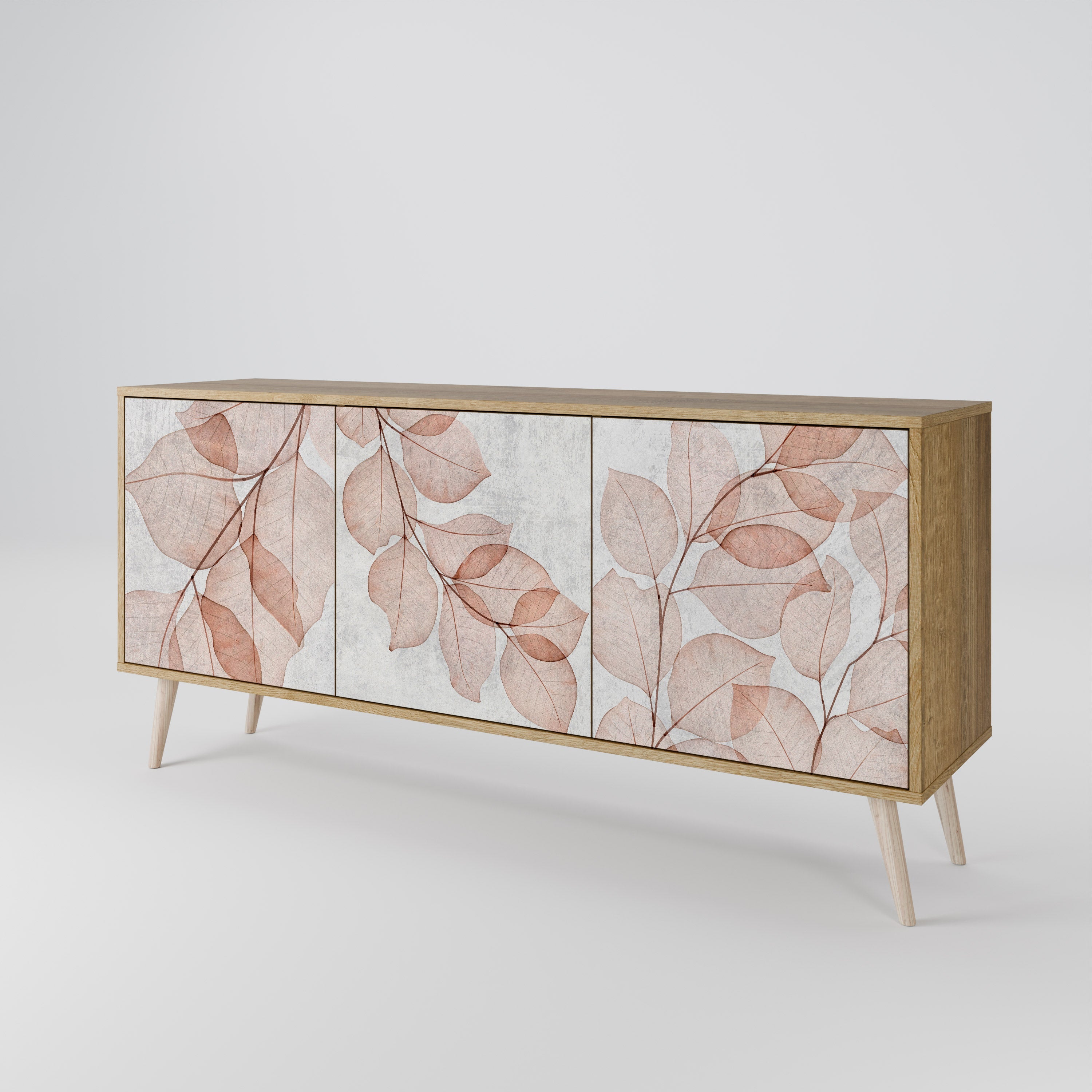 AUTUMN FRAGILITY 3-türiges Sideboard in Eichenoptik