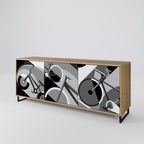 BIKE ENERGY 3-Door Sideboard in Oak Effect