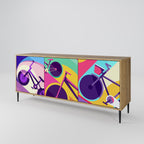 BIKE DREAMS Sideboard mit 3 Türen in Eiche-Optik