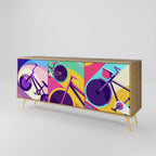 BIKE DREAMS Sideboard mit 3 Türen in Eiche-Optik