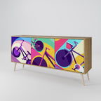BIKE DREAMS Sideboard mit 3 Türen in Eiche-Optik