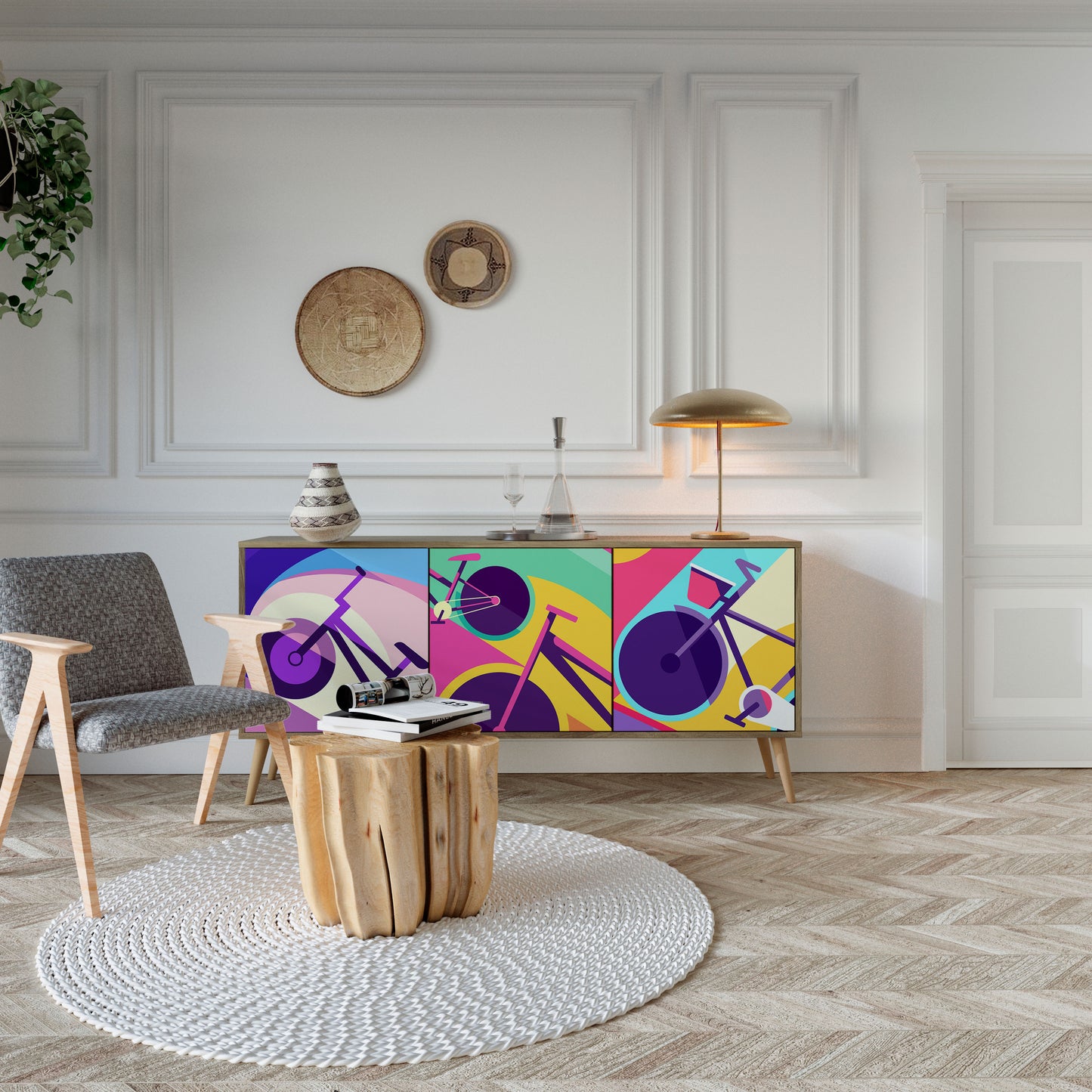 BIKE DREAMS 3-türiges Sideboard