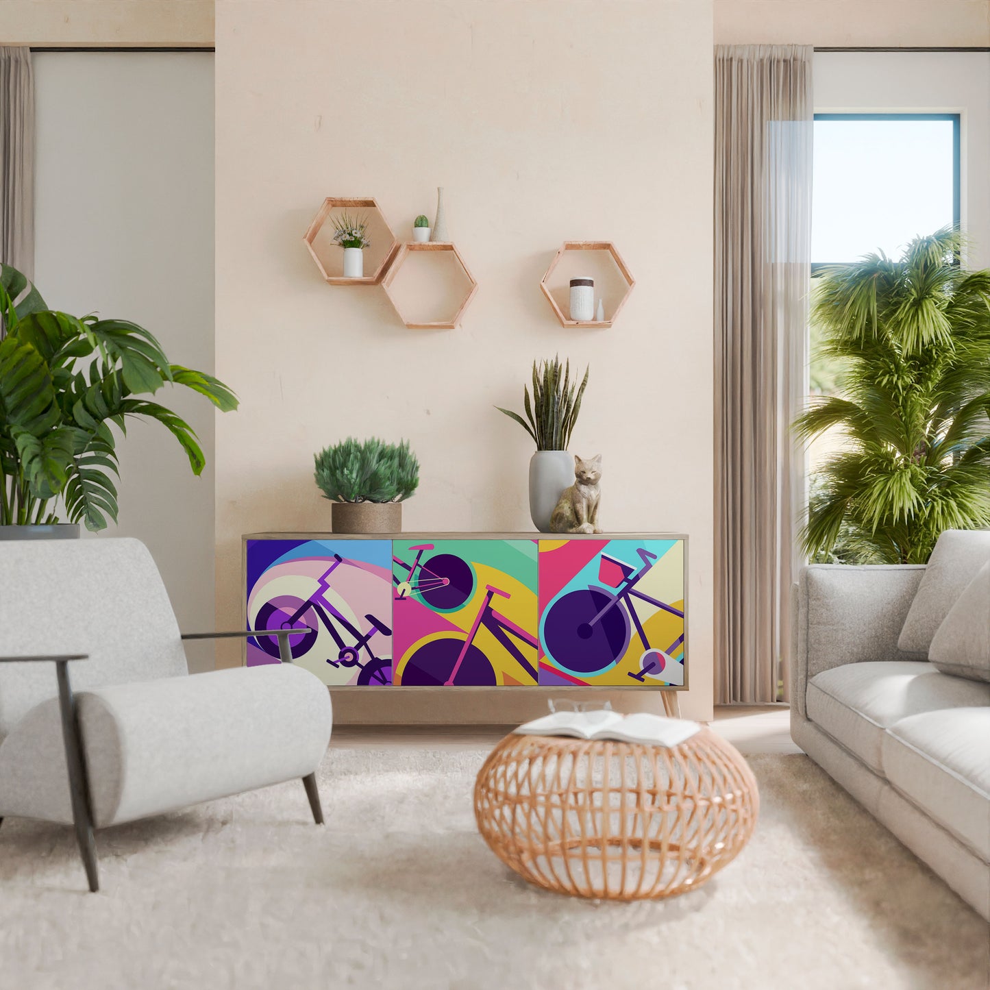 BIKE DREAMS 3-türiges Sideboard
