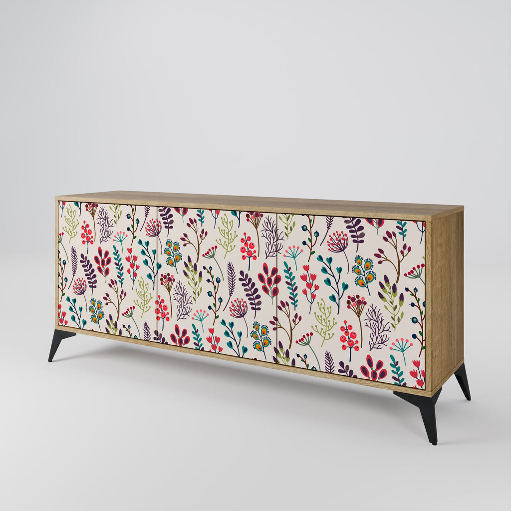 AUTUMN SUNDRIES Sideboard mit 3 Türen in Eichenoptik