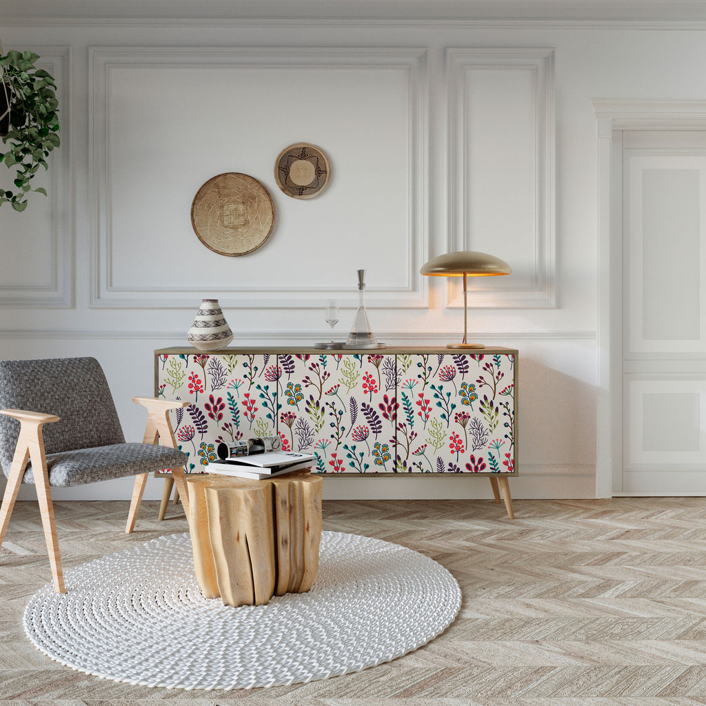 AUTUMN SUNDRIES Sideboard mit 3 Türen in Eichenoptik