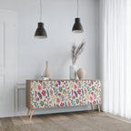 AUTUMN SUNDRIES Sideboard mit 3 Türen in Eiche-Optik