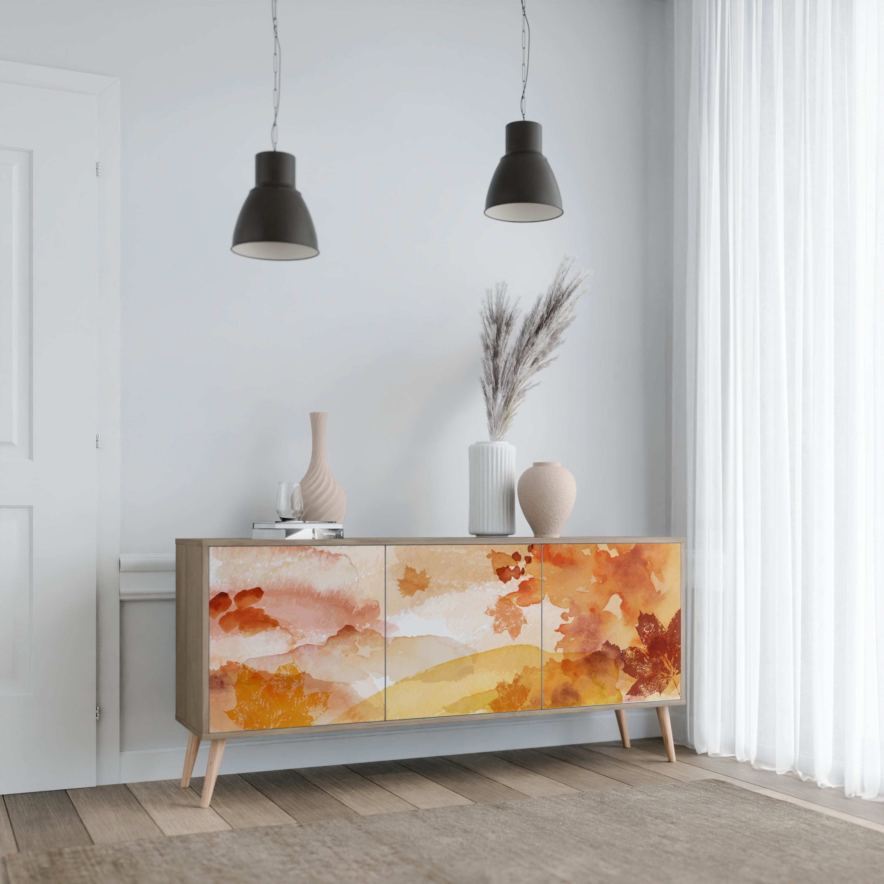 TRACES OF AUTUMN 3-türiges Sideboard in Eichenoptik