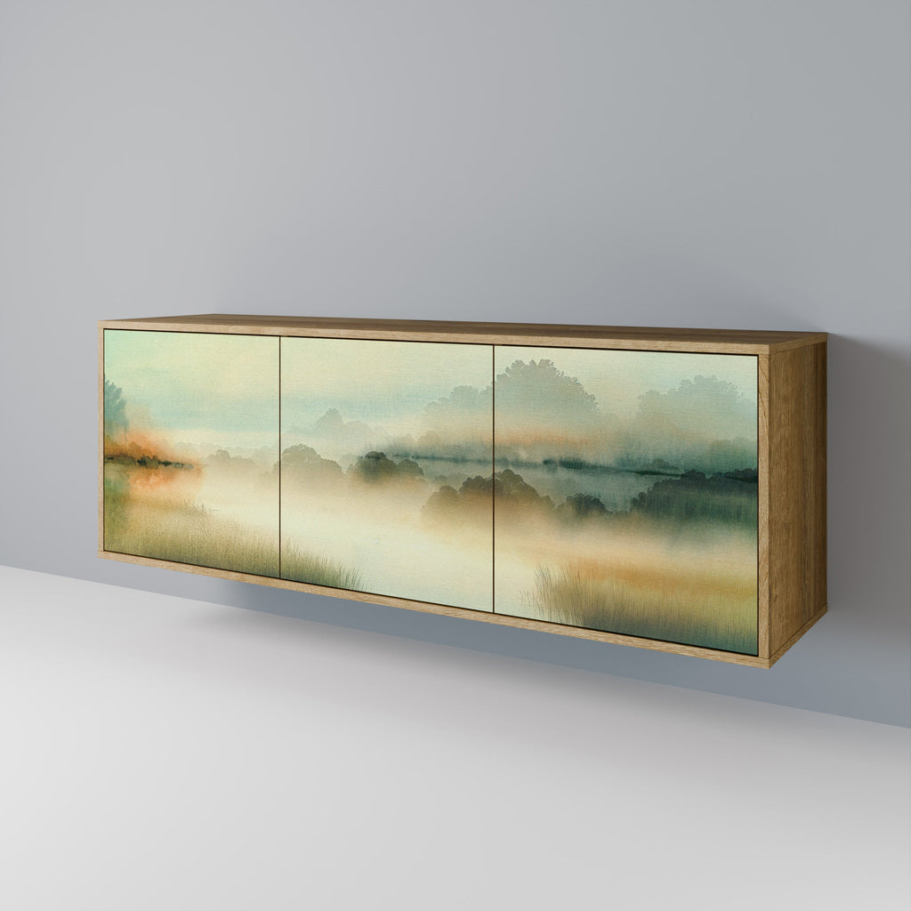 MORNING BY THE LAKE 3-türiges Sideboard in Eichenoptik