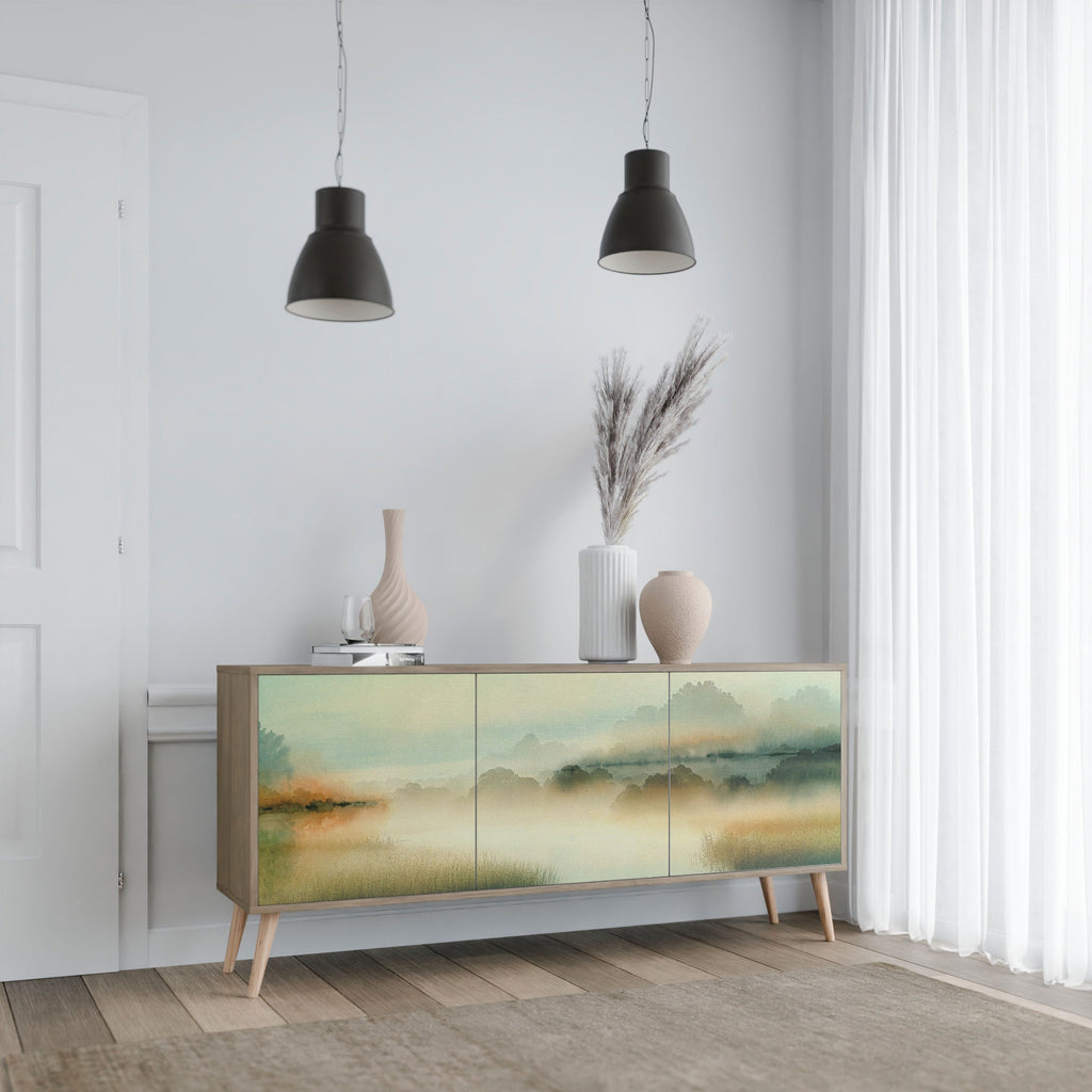 MORNING BY THE LAKE 3-türiges Sideboard in Eichenoptik