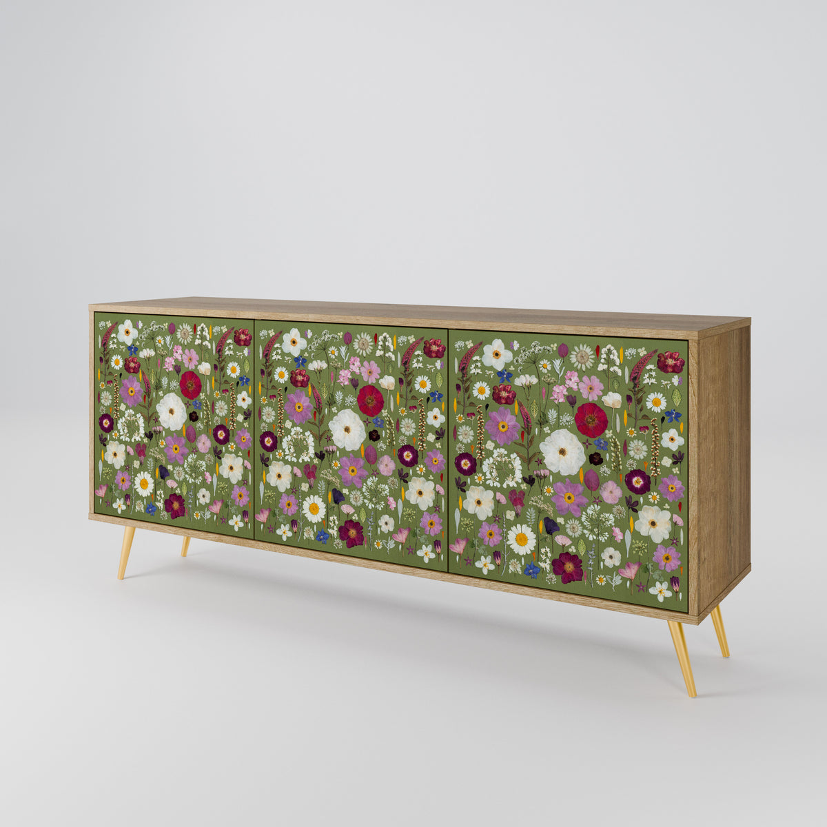 WILD GARDEN 3-türiges Sideboard