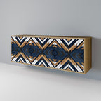 ARTFUL GEOMETRY Sideboard mit 3 Türen in Eiche-Optik